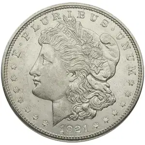 1921 American Silver Morgan Dollar AU