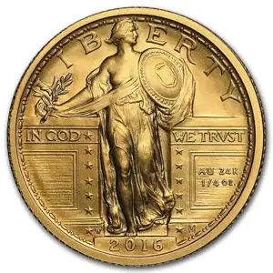 2016 1/4 oz U.S. Gold Standing Liberty