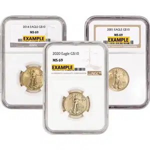 1/4 oz American Gold Eagle NGC MS69