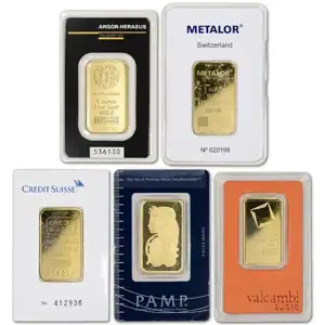 1 oz Gold Bar LBMA Brands