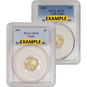 1/10 oz American Gold Eagle PCGS70
