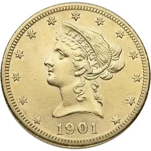 $10 U.S. Gold Liberty XF