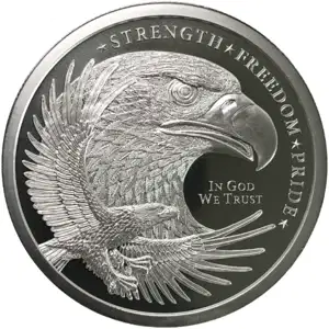 2 oz Silver Round Eagle Golden State Mint