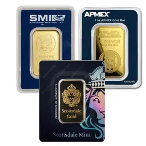 1 oz Gold Bar in A Cert Card Holder