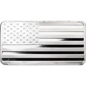 10 oz Silver Bar Flag Highland Mint