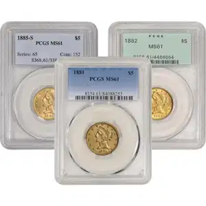 $5 U.S. Gold Liberty Pcgs61