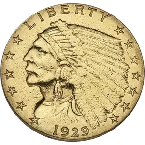 $2.5 U.s Gold Indian LP