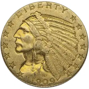 $5 U.S. Gold Indian XF