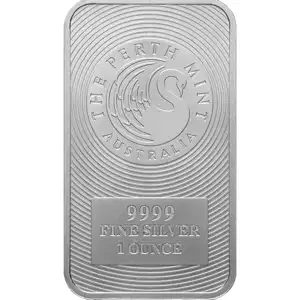 1 oz Silver Perth Mint Kangaroo Bar