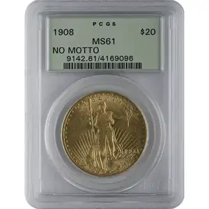 $20 U.S. Gold Saint Pcgs61