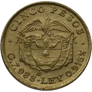 5 Peso Colombian Gold Coin