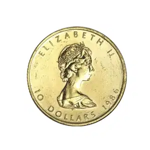 1/4 oz Canadian Gold Maple Leaf (Not Sealed)