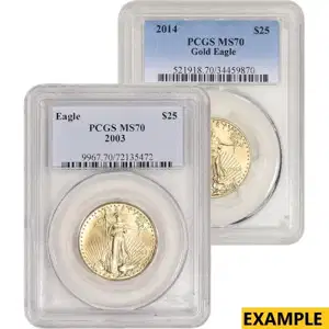 1/2 oz American Gold Eagle PCGS70