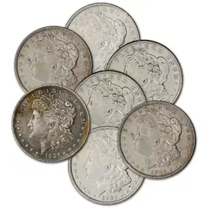 American Silver Dollar 1921 Morgan Cleaned or Excessive Wear