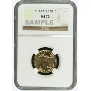 1/4 oz American Gold Eagle NGC70