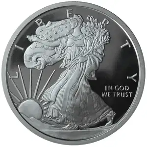2 oz Silver Round Walking Liberty Golden State Mint